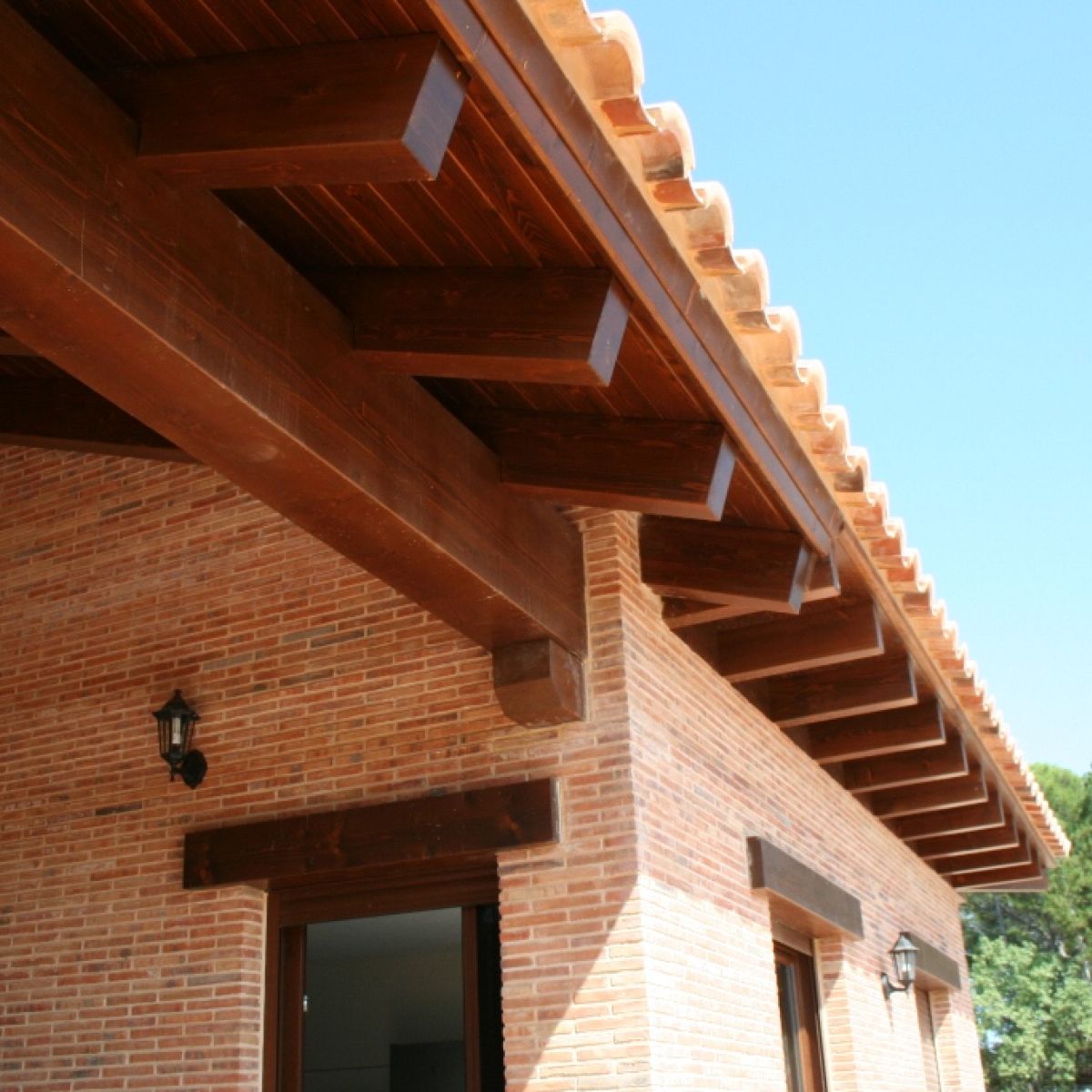 Foto de terminación de los canes y aleros