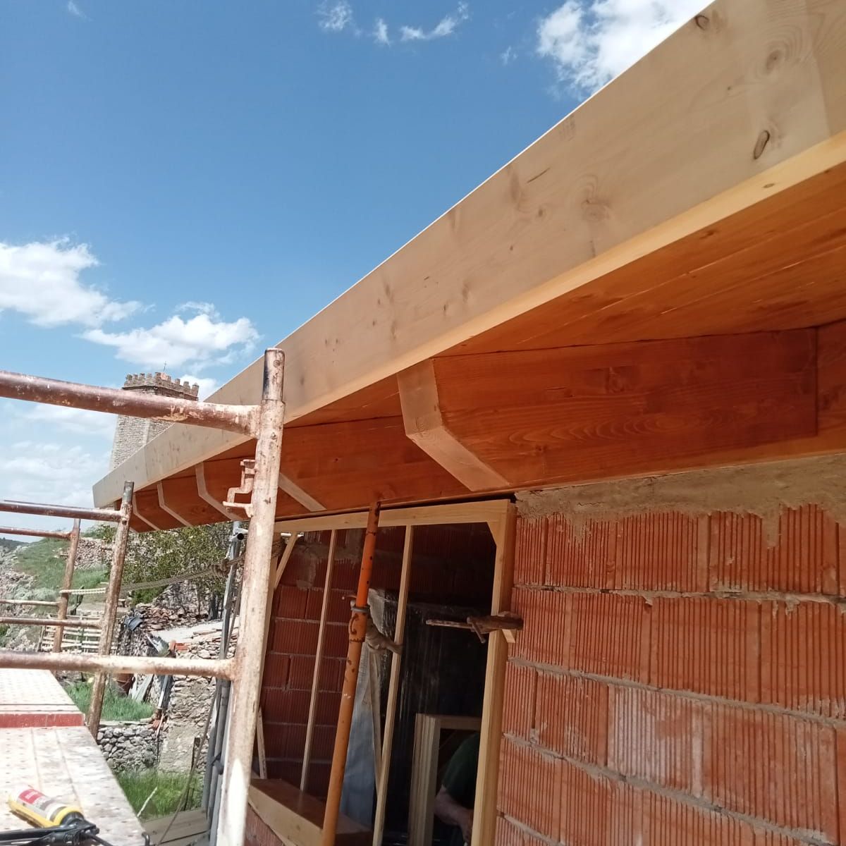 Foto de terminación de los canes y aleros